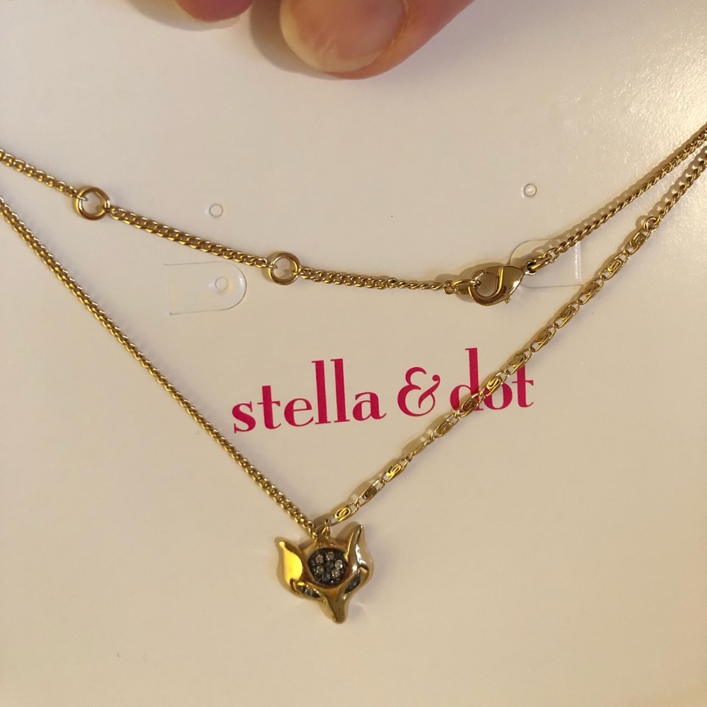 Stella and Dot fox necklace limited edition.